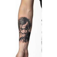 Tattoo Gerçekçi Joker Model Geçici Kol Bacak Geçici Sticker Yapıştırma Dövme