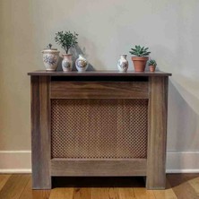 Bemonte Home Ceviz Petek Kaplama, [100  cm ] Petek Kapama, Kalorifer Kaplaması, Petek Önü Dresuar, Peteklik