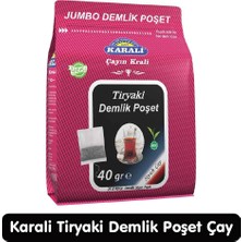 Karali Çay Karali Tiryaki Jumbo Demlik Poşet Siyah Çay 25*40 gr