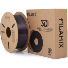 Filamix Silk Siyah Kırmızı Pla Filament 1.75MM 1kg - Ipek Parlak Seri