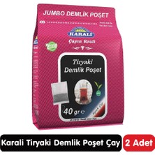 Karali Çay Karali Tiryaki Jumbo Demlik Poşet Siyah Çay 25*40 gr 2 Paket