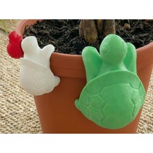 Mescolare Saksı Kenarı Süsü Kaplumbağa Biblo Seti - Minimalist Bahçe ve Ev Dekorasyonu 3D