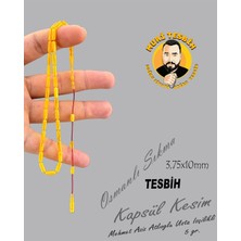 Muri Tesbih 6,7 gr Mehmet Aziz Atlıoğlu Ağızlık Obje Osmanlı Sıkma Kapsül Kesim 3,75X10MM
