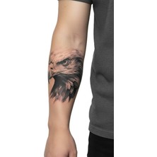 Tattoo Gerçekçi Kartal Model Geçici Kol Bacak Geçici Sticker Yapıştırma Dövme