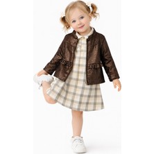 Bebepan Pinky Kız Çocuk Elbise Ceket Takım