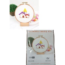 Popüler Sepet Nakış Kitleri Kasnaklı 8.6 x 6 cm Ev