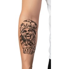 Tattoo Gerçekçi Hope ve Amor Yazılı Model Geçici Kol Bacak Geçici Sticker Yapıştırma Dövme