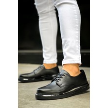 Roof Atelier Erkek Siyah Bağcıklı Casual Günlük Ayakkabı - 2403 - Fst