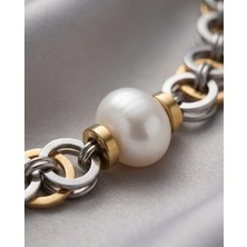 Doğal Incili Çelik Choker