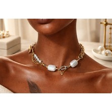 Doğal Barok ve Arpa Incili Choker