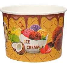 Home Karton Dondurma Kasesi 200 cc Desenli 100 Adet