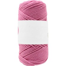 Popüler Sepet Pamuk Makrome 2 mm Pembe