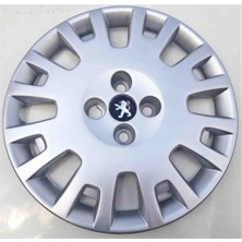 Yk Peugeot Bipper Uyumlu 15 Inç Jant Kapağı 4'lü Takım Amblem Hediyeli