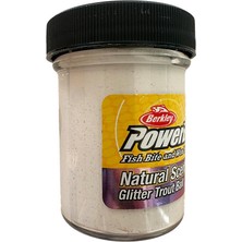 Berkley Power Bait Garlic Natural Scent Glitter - White