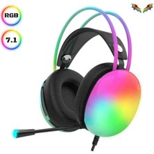 Zemira Home Kablosuz Bluetooth Kulaklık Rgb Işıklı Kulak Üstü 5.3 Bluetooth Bağlantılı
