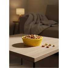 Zemira Home Yuvarlak Çerezlik Sarı