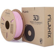 Filamix Pla Mat Pembe 1.75MM 1kg - Gerçek Mat Pembe Profesyonel 3D Yazıcı Filamenti