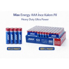 Marmara Qumasch Max Energy Aaa Ince Kalem Pil 1.5V R03 Heavy Duty Ultra Power