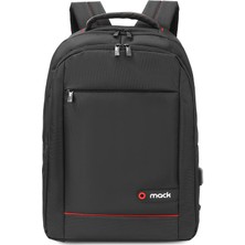 Marmara Qumasch Mack MCC-006 15.6" Offıce USB Girişli Notebook Sırt Çantası Siyah