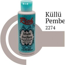 Marmara Qumasch Rich Multi Surface 2274 Küllü Pembe Akrilik Boya 120 cc