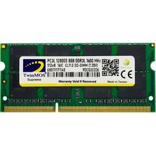 Marmara Qumasch Twinmos MDD3L8GB1600N, 8gb, Ddr3, 1600MHZ, 1.35V Notebook Ram