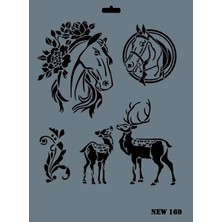 Marmara Qumasch Rich New Seri N169 Stencil 35X25 cm
