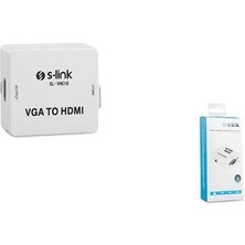Marmara Qumasch S-Lınk SL-VHC10 VGA To HDMI Mini Çevirici Adaptör