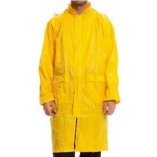 Marmara Qumasch Kapüşonlu Sarı Pvc Yağmurluk Xxl