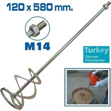 Marmara Qumasch Topshop TH14343 Boya Alçı ve Harç Karıştırıcı Uç 120X580 mm