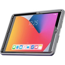 Zemira Home Newface iPad 10.2 (7.nesil) Kılıf Hand Strap Tablet Kılıfı - Gri