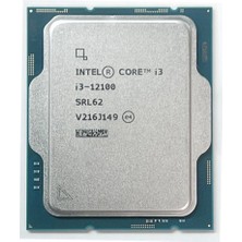 Marmara Qumasch Intel Core I3 12100 4 Core 4.30 Ghz 12MB 1700P Tray (Kutusuz) (Fansız) (12.nesil) (Vga)