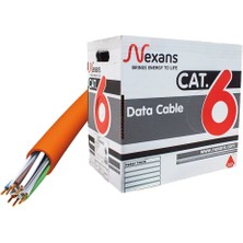 Marmara Qumasch Nexans NEX1611TFA, Turuncu, Cat6, 305M, 23AWG (0,58MM), Utp, %100 Bakır, Lszh Halogen Free, Kablo