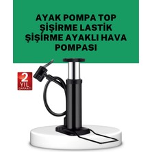 Zemira Home Çok Amaçlı Ayak Pompası Dayanıklı Pratik Hava Pompası