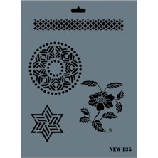 Marmara Qumasch Rich New Seri N135 Stencil 35X25 cm