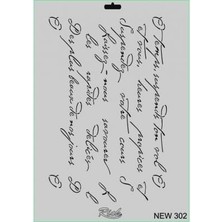 Marmara Qumasch Rich New Seri N302 Stencil 35X25 cm