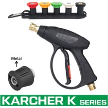 Jo Moyner Araç Yıkama Tabancası 5li Nozzle Set ve Kemer Klipsli ile Birlikte Kısa Tetik Tabancası 250 Bar