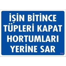 Marmara Qumasch Işin Bitince Tüpleri Kapat Hortumları Yerine Sar Levhası 25X35 Kod: 712