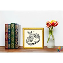 Tem Art Gallery "vav & Semazen" Hat & Tezhip Serisi - Masaüstü/vitrin ve Duvar Tablosu (19X19 Cm)