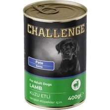 Marmara Qumasch Challenge Pate Kuzu Etli Yetişkin Konserve Köpek Maması 1 Adet 400 gr