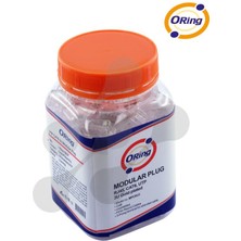 Marmara Qumasch Orıng MPC6U3 Cat6 Plug U/utp RJ45 Altın Uç Konnektör 100 Lü Paket