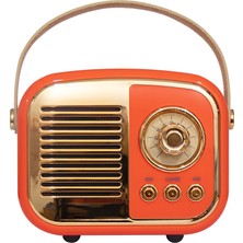 Marmara Qumasch Mıkado MD-24BT, Echoes, Turuncu, 3W, Taşınabilir, Usb/tf Kart/bluetooth, 800MAH, Klasik Retro Müzik Kutusu