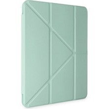 Zemira Home Newface iPad Air 4 10.9 Kılıf Kalemlikli Mars Tablet Kılıfı - Açık Yeşil