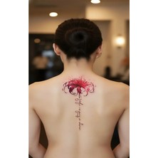 Tattoo Gerçekçi Lotus Çiçek Renkli Model Geçici Kol Bacak Geçici Sticker Yapıştırma Dövme