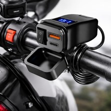 Multizone Motosiklet Tekne USB Type-C Hızlı Şarj Soketi Portu Aparatı Scooter Karavan Su Geçirmez Pd