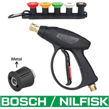 Jo Moyner Araç Yıkama Tabancası 5li Nozzle Set ve Kemer Klipsli ile Birlikte Kısa Tetik Tabancası 250 Bar