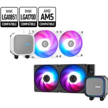 Marmara Qumasch Msı Mag Corelıquıd A13 240 240MM Argb Cpu Sıvı Soğutucusu (Lga 1700/1851/AM4/AM5 Uyumlu)