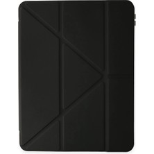 Zemira Home Newface iPad Pro 12.9 (2021) Kılıf Kalemlikli Mars Tablet Kılıfı - Siyah