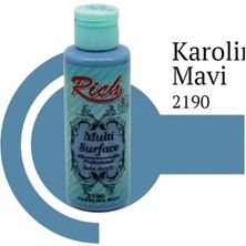 Marmara Qumasch Rich Multi Surface 2190 Karolina Mavi Akrilik Boya 120 cc