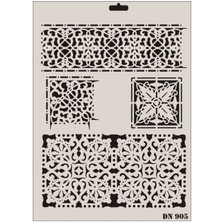 Marmara Qumasch Rich Dantel Seri DN905 Stencil 35X25 cm