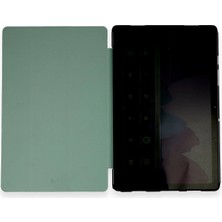 Zemira Home Newface Samsung Galaxy T970 Tab S7 Plus 12.4 Kılıf Tablet Smart Kılıf - Koyu Yeşil